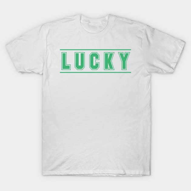 Lucky - Green Stripes for Luck on St Patrick's Day or Any Day T-Shirt by tnts